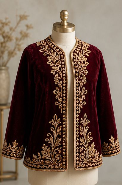 Démo · Karakou velours brodé