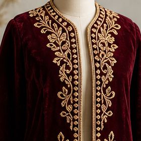 Démo · Karakou velours brodé